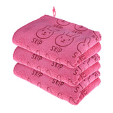 Kuber Industries Hand Towel | Reusable Face Cleaning Towel | Baby Napkin | Hand-Face Towel with Ultra Soft-Super Absorbent Capability | Baby Towel | Skip Print | 30x40 cm | Pack of 3 | Pink